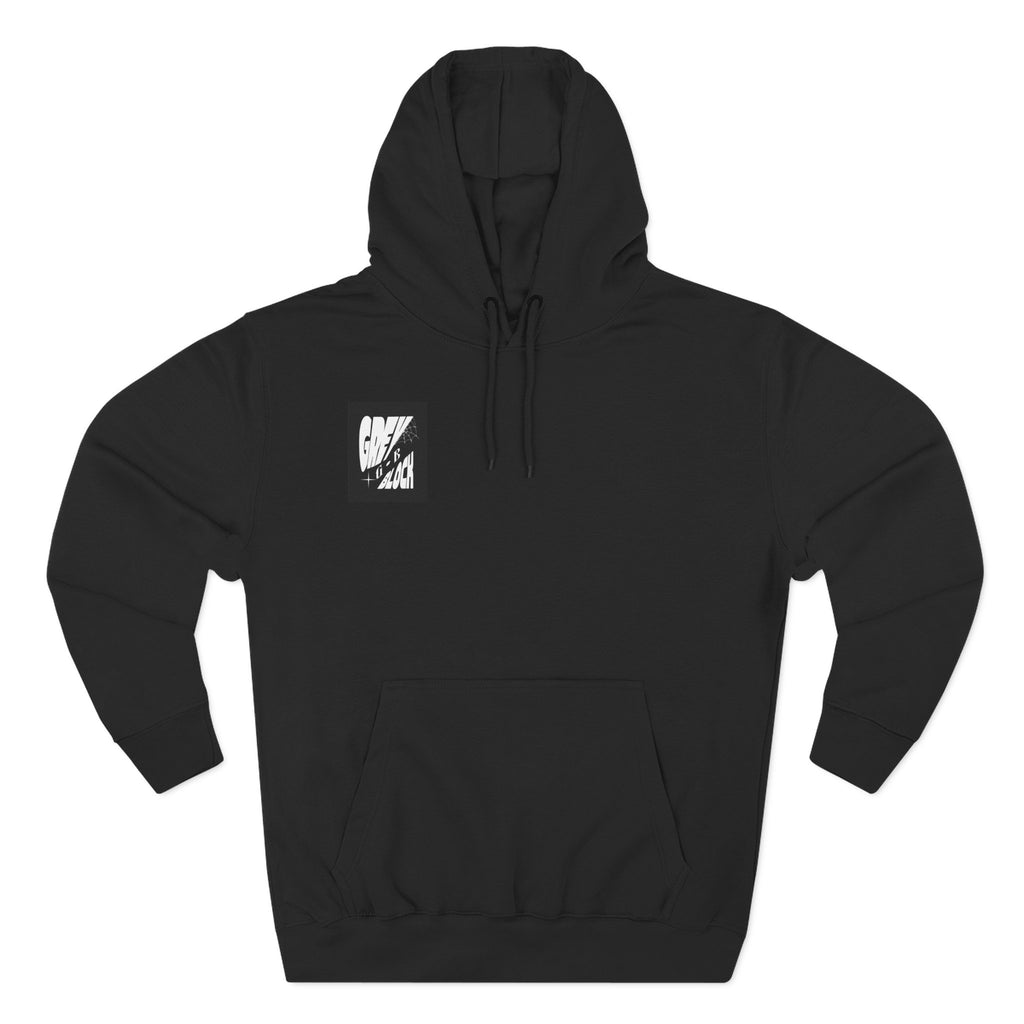 Grey Block Graphic Hoodie.